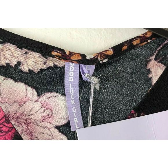 Good Luck Girl Printed Floral Top L Girl - Picture 4 of 4